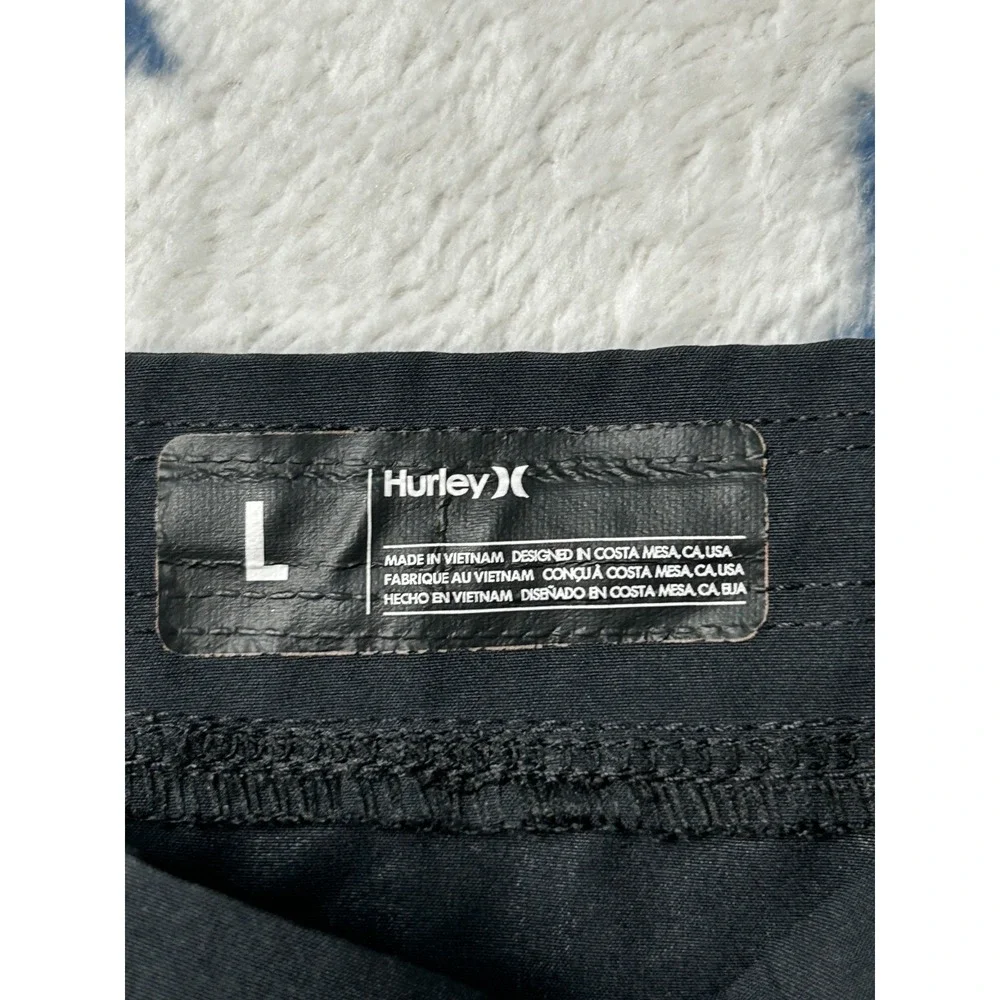 Hurley Mens Large Gray Board Shorts Swim Surf Stretch Hybrid Performance